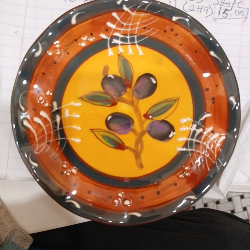 Certified International Stephanie Vacher French Olives Dipping Plates
